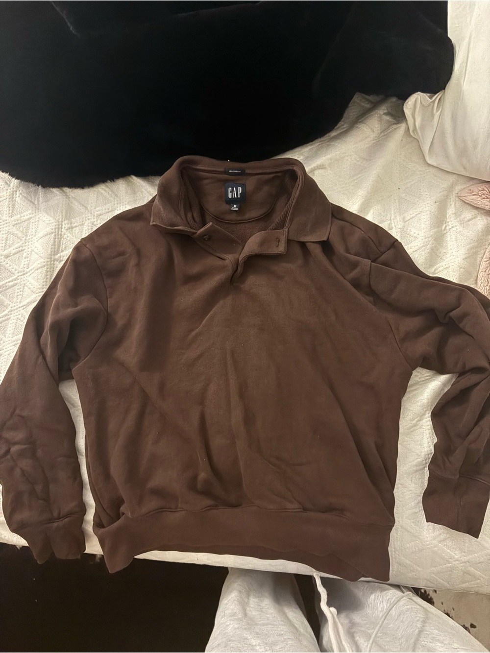 GAP Brown Collar Sweatshirt